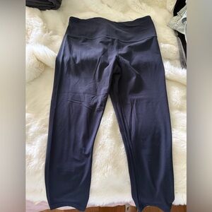 Athleta Ultra High Rise Elation Capri Leggings, Navy (Large Tall)